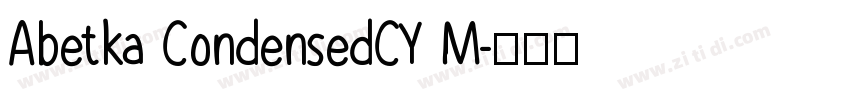 Abetka CondensedCY M字体转换